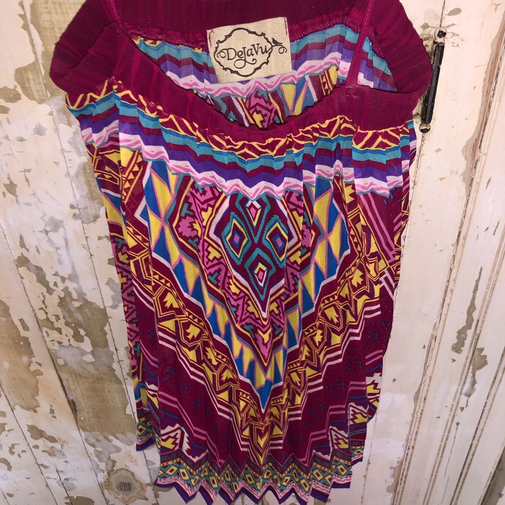 Dejavu Women’s tank small boho flowy hippie